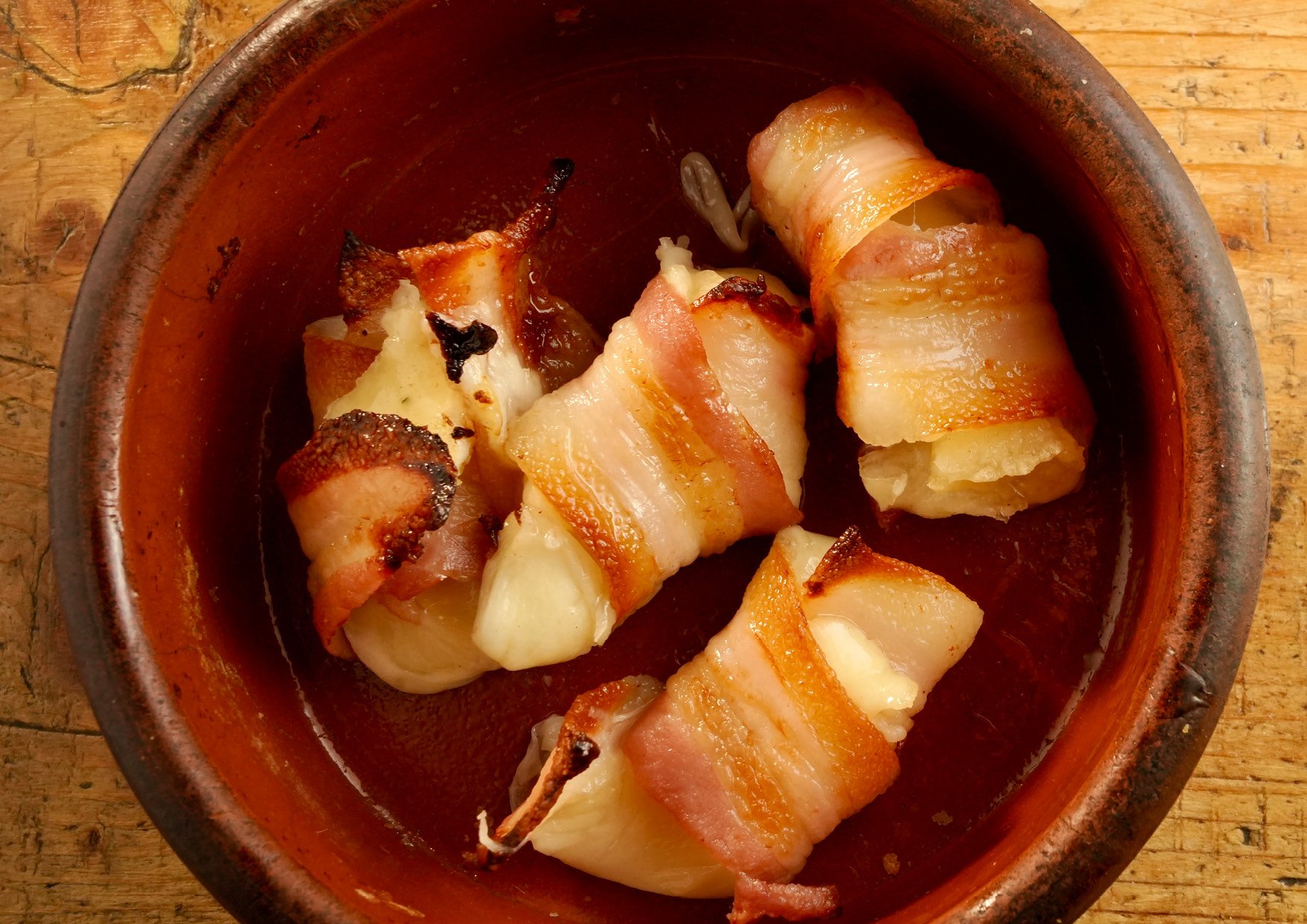 Bocconcini cotti al forno a legna