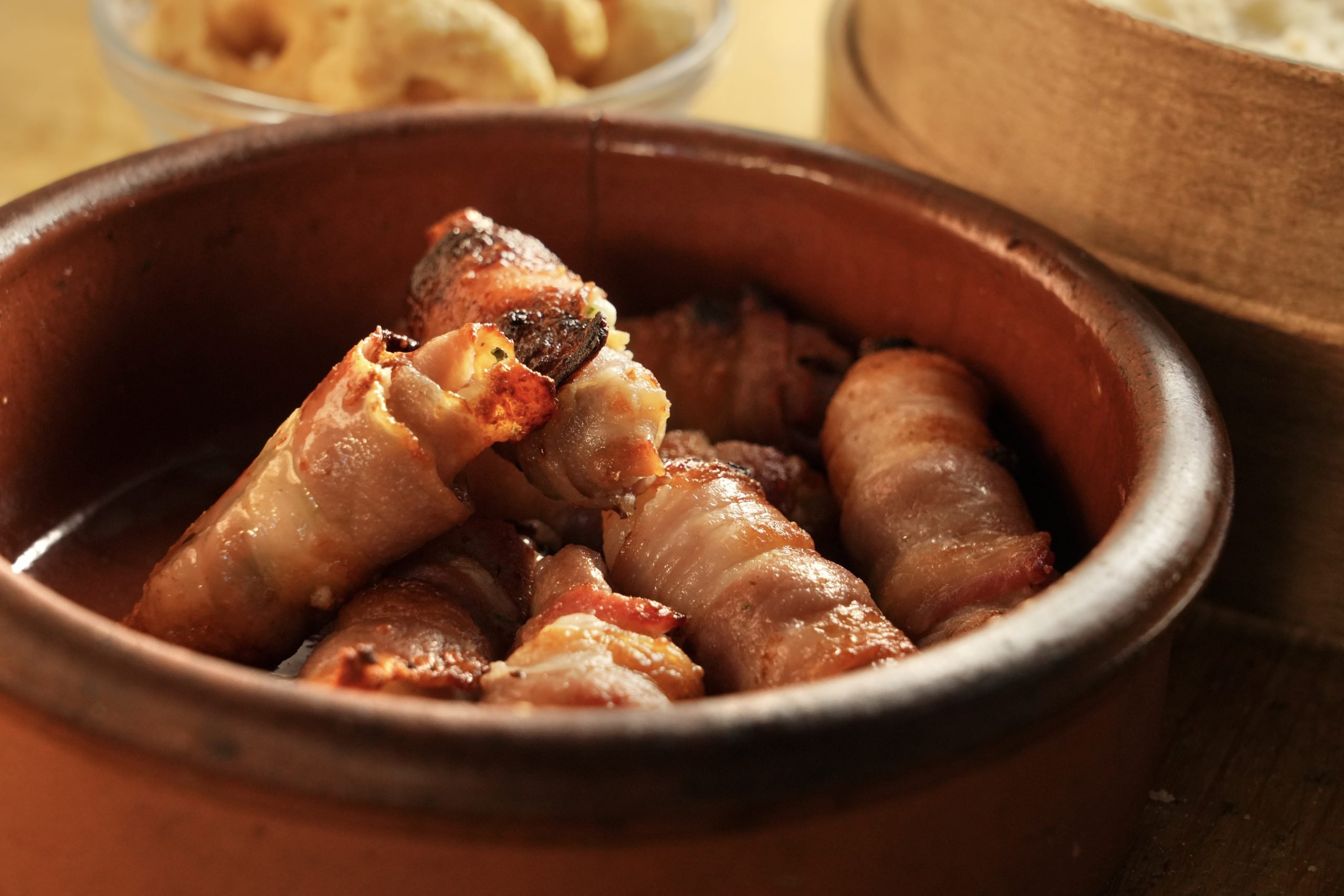 Involtini di pancetta, pecorino, prezzemolo e poco aglio