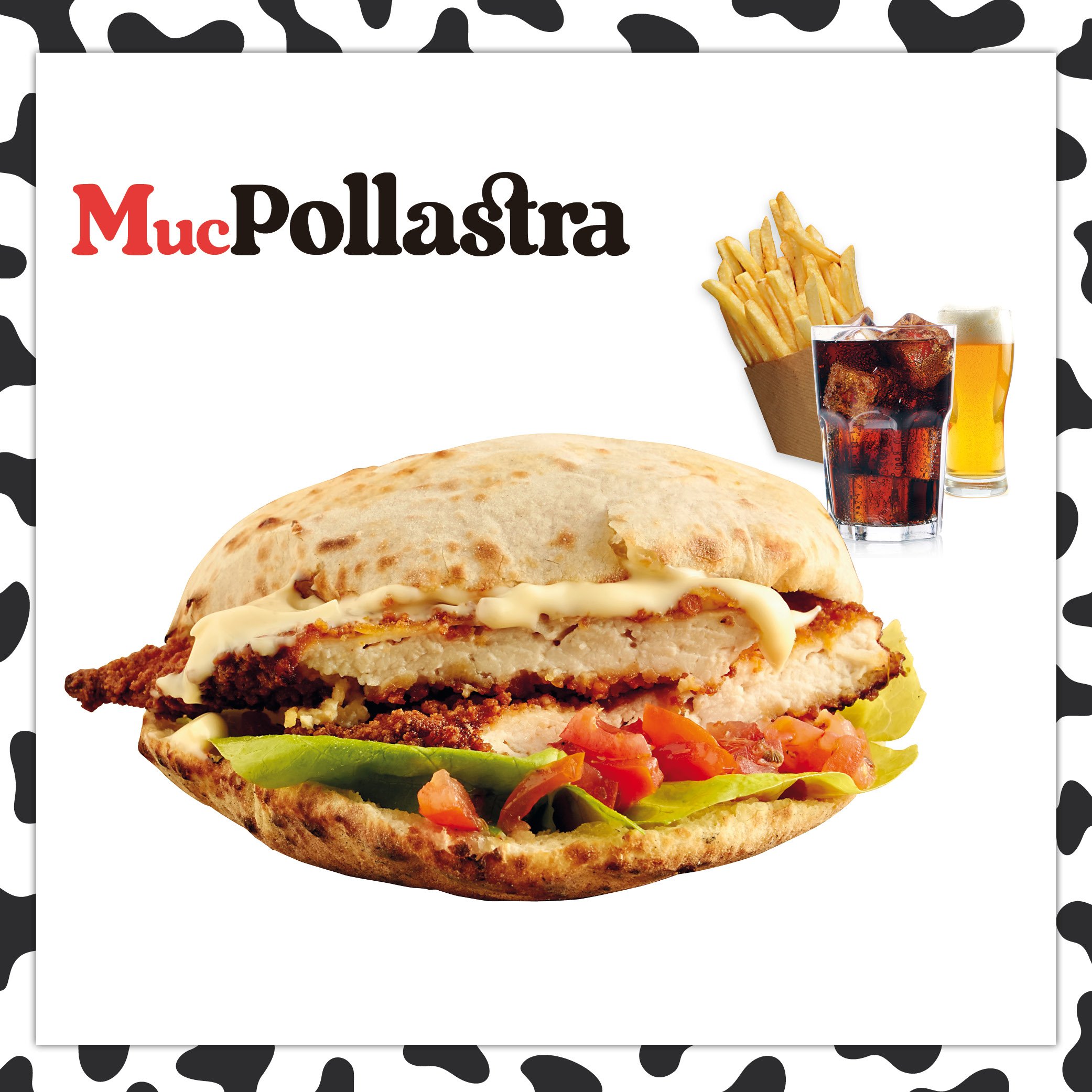 Pollo impanato, pachino condito, lattuga e maionese