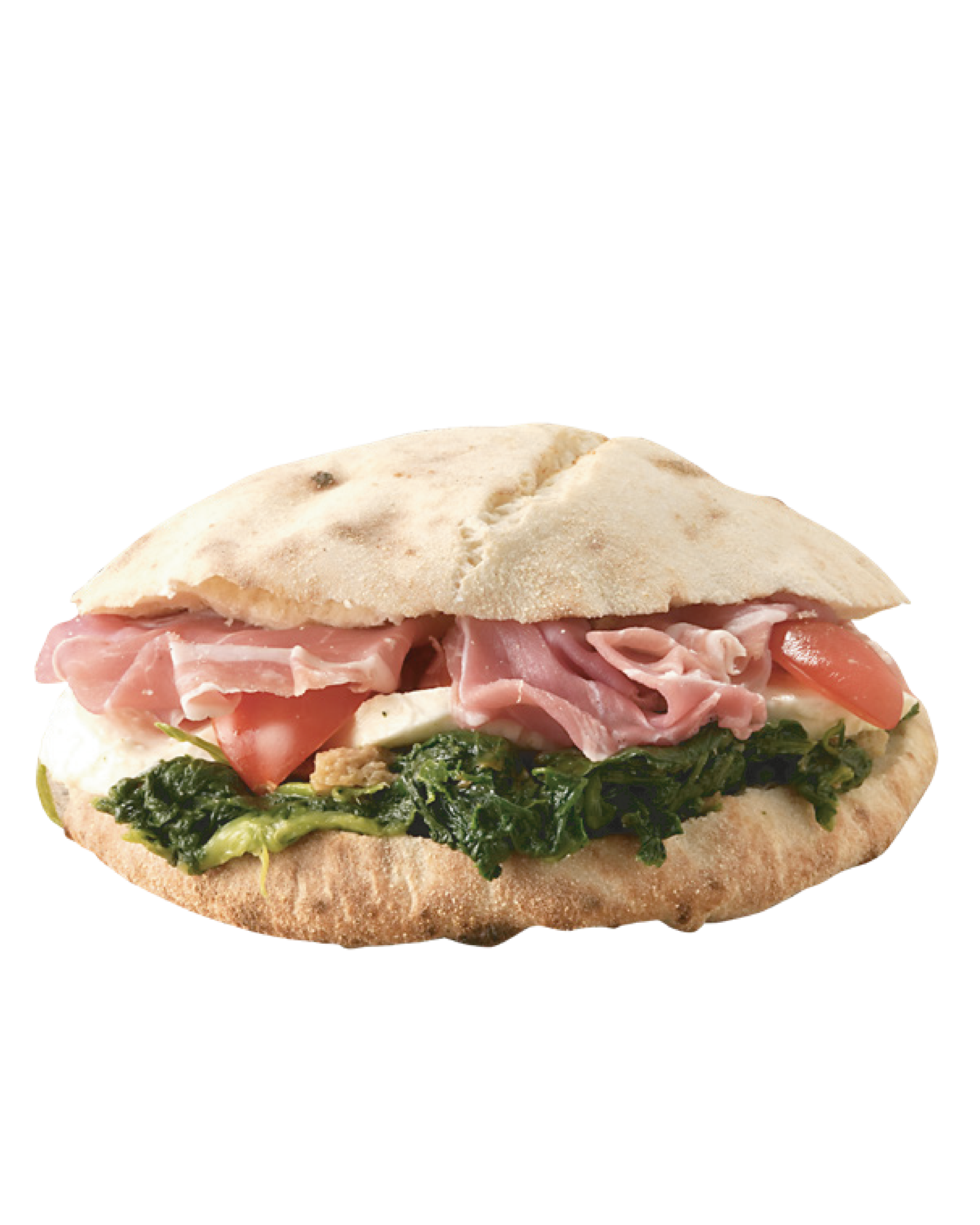 Crudo di Parma 24 mesi, fiordilatte, cime di rapa e pomodorini Pachino